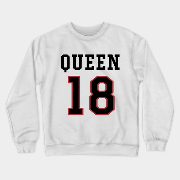 18th Birthday Gift Slab Queen 18 Crewneck Sweatshirt by Havous